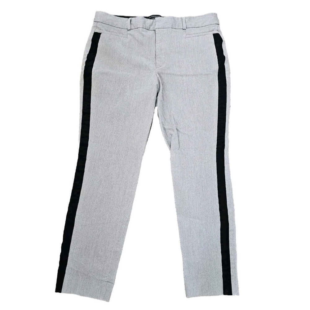 Banana Republic Womens Sloan Slim Pants Size 4 Gray Heathered Mid Rise Stretch